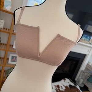 Free People Beige Dotted Bralette